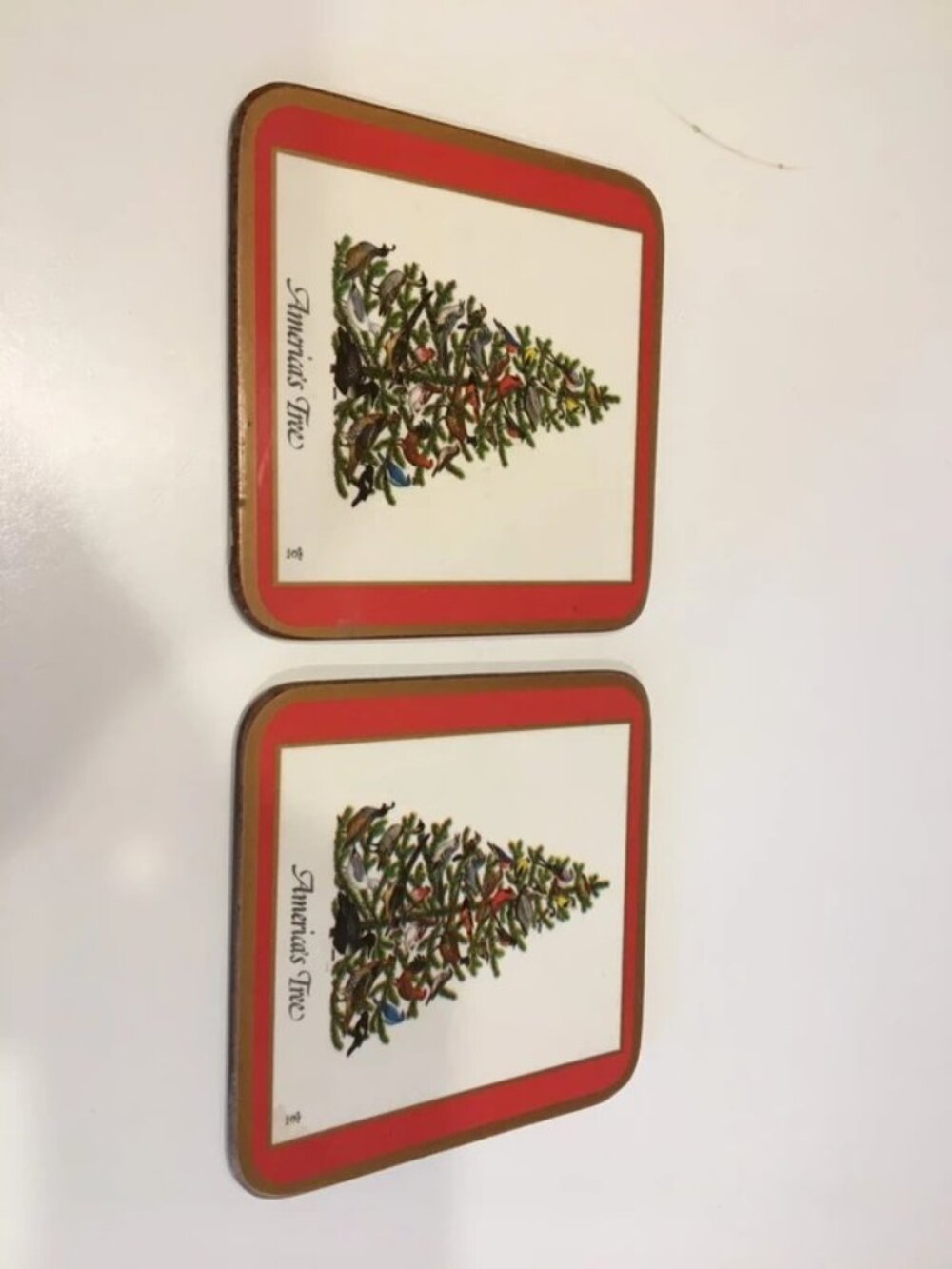 Vintage Pimpernel Coasters National Wildlife Bird Tree Flowers set 2